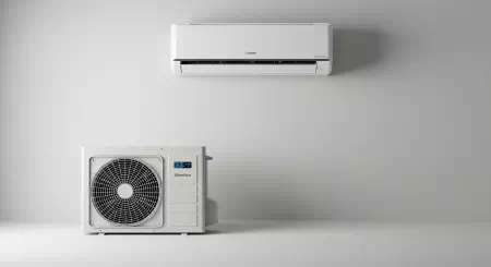 エアコンの室内機と室外機